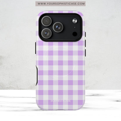 Gingham in Purple - Magsafe Case