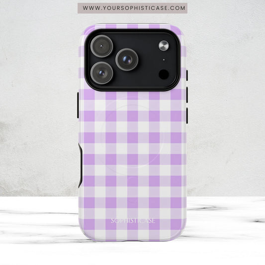 Gingham in Purple - Magsafe Case
