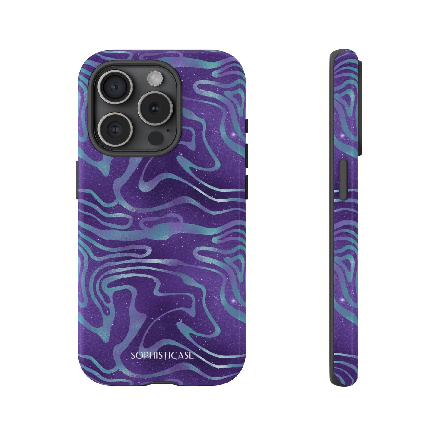 Cosmic Gold in Blue & Purple - iPhone Case, Samsung Galaxy Case, Google Pixel Case