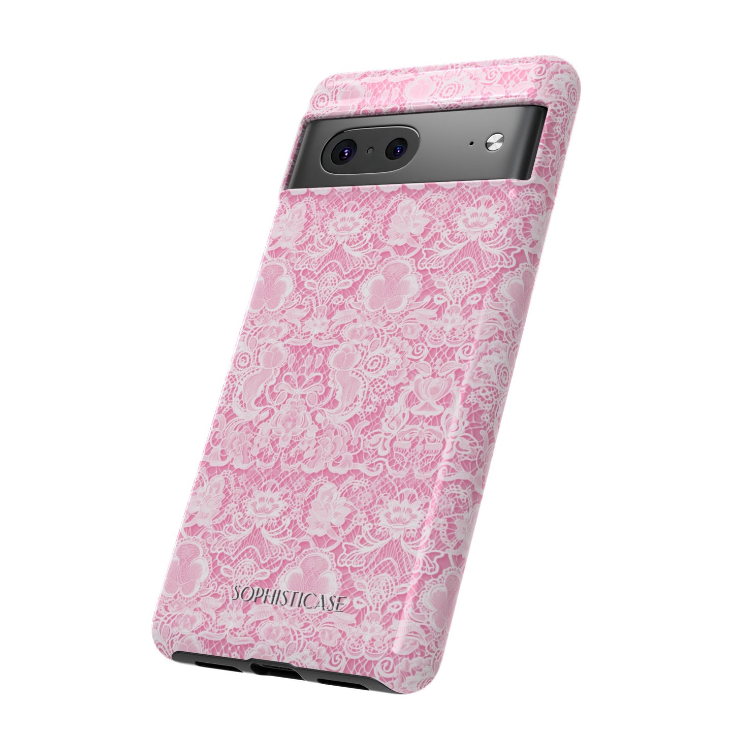 Luxe Lace in Pink - Tough Phone Case