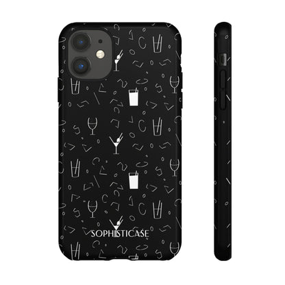 Cocktail Hour in Black - Tough Phone Case for iPhone