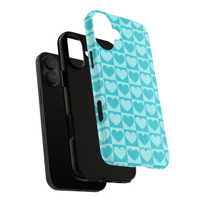 Tough Love in Aqua - Tough Phone Case
