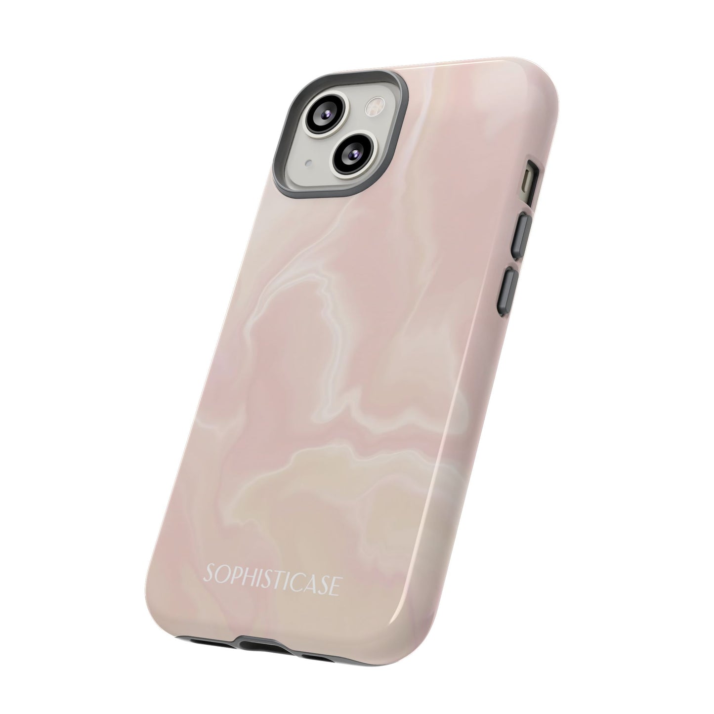 Liquid Magic in Beige Haze - iPhone Case