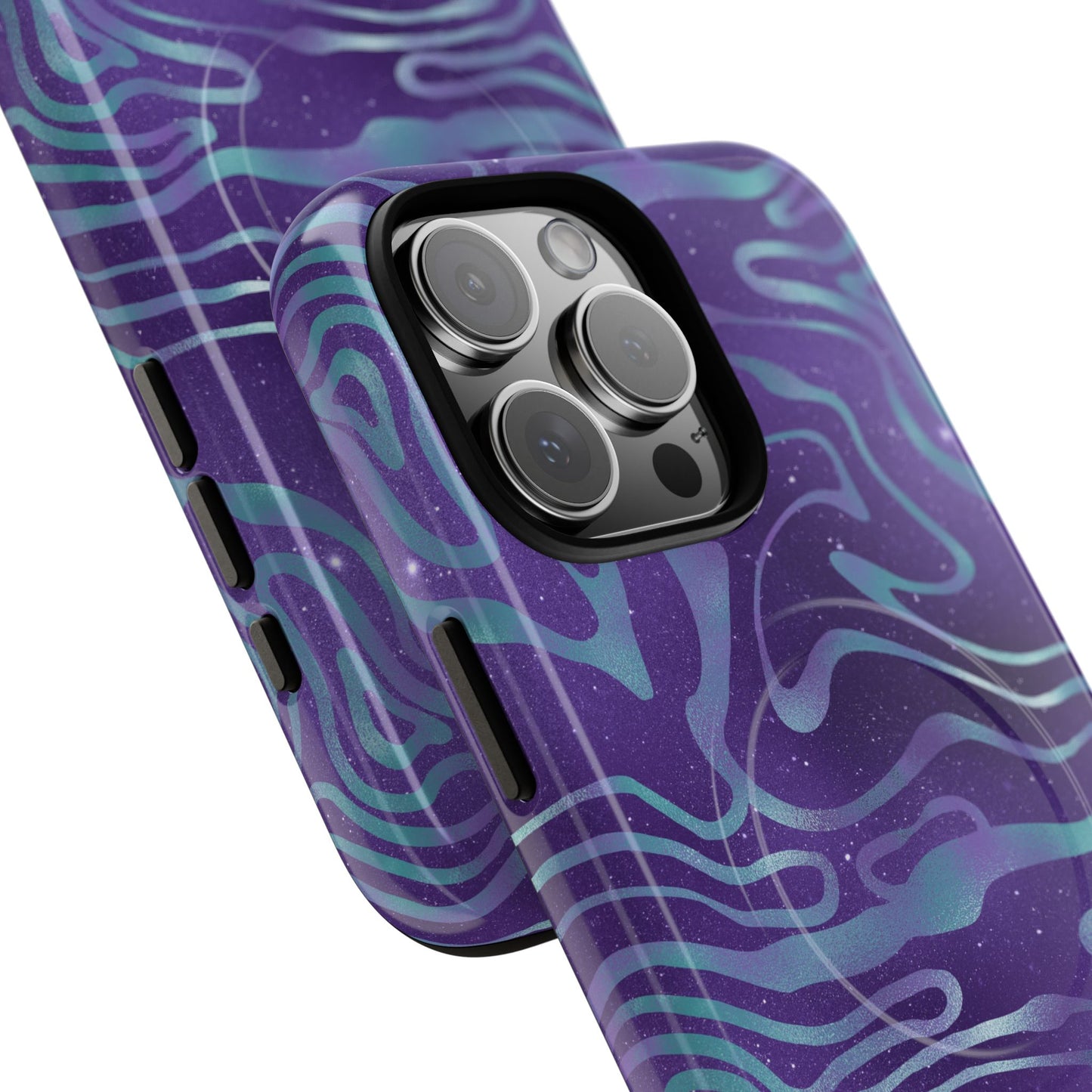 Cosmic Gold in Blue & Purple - iPhone Magsafe Case