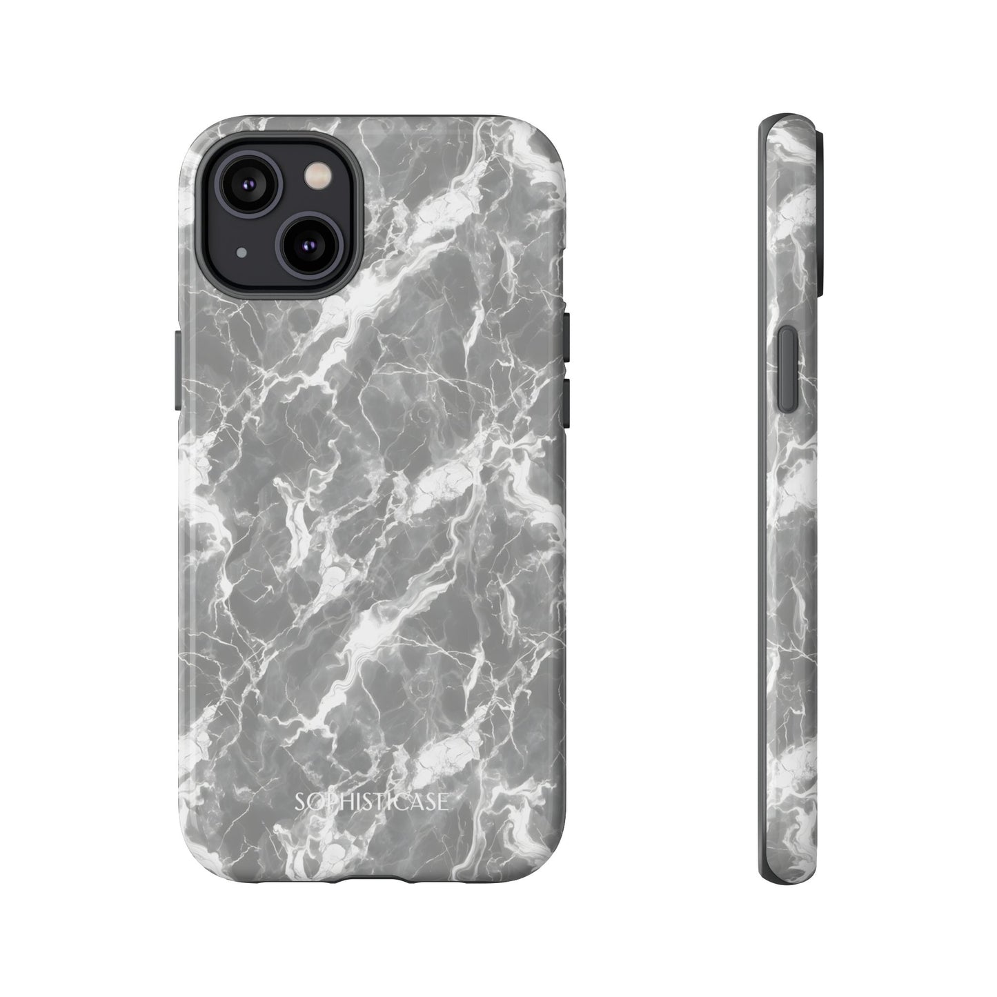 Marble Crush in Charcoal Grey - Tough Phone Case