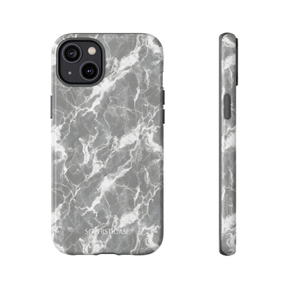Marble Crush in Charcoal Grey - Tough Phone Case