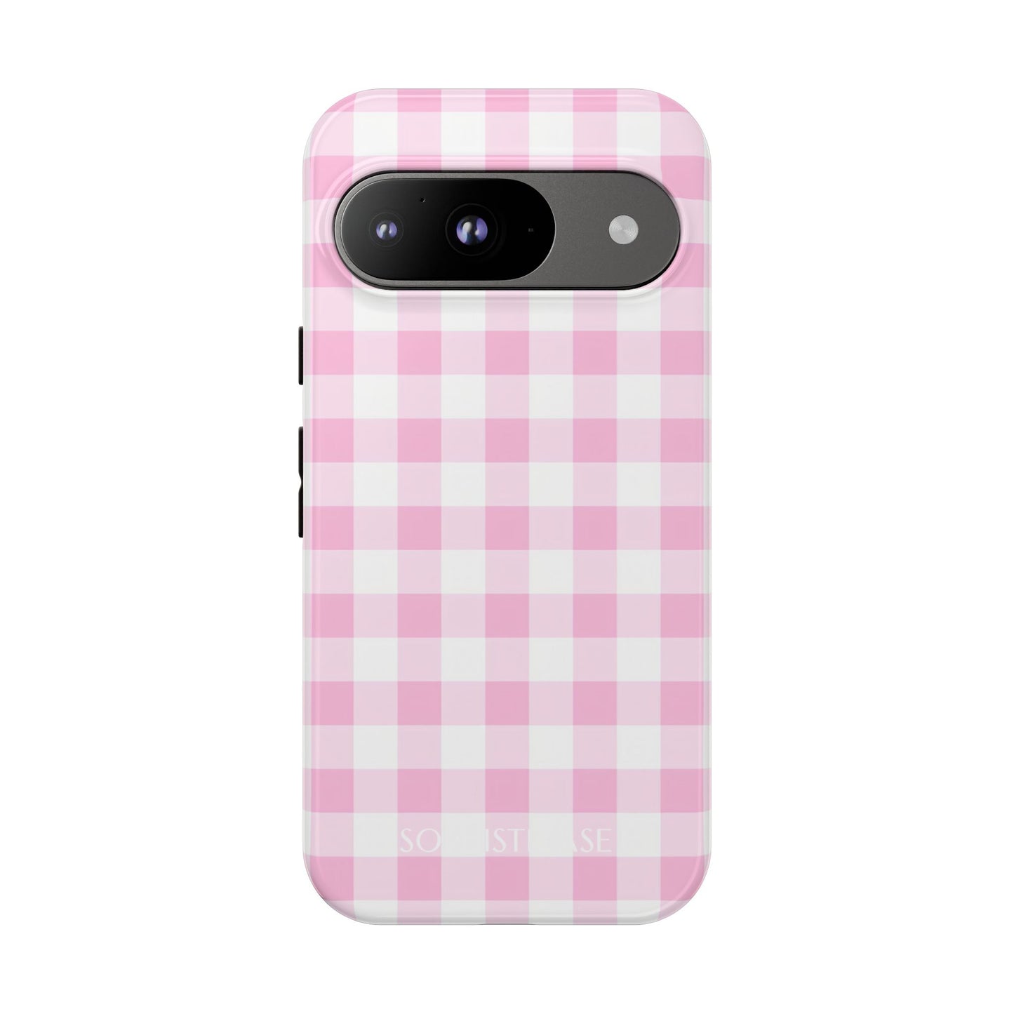 Gingham in Pink - Protective Phone Case for Google Pixel