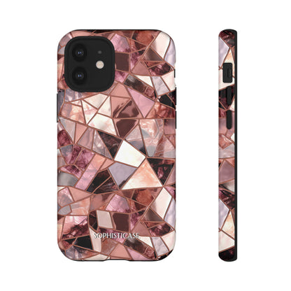 Rose' Runway in Merlot Mosaic - Tough Phone Case