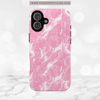 Marble Crush in Pink - iPhone Case