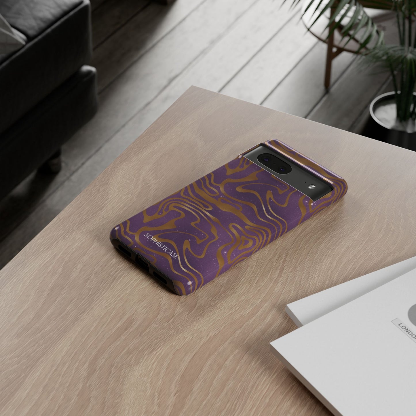 Cosmic Zebra in Purple - iPhone Case, Samsung Galaxy Case, Google Pixel Case