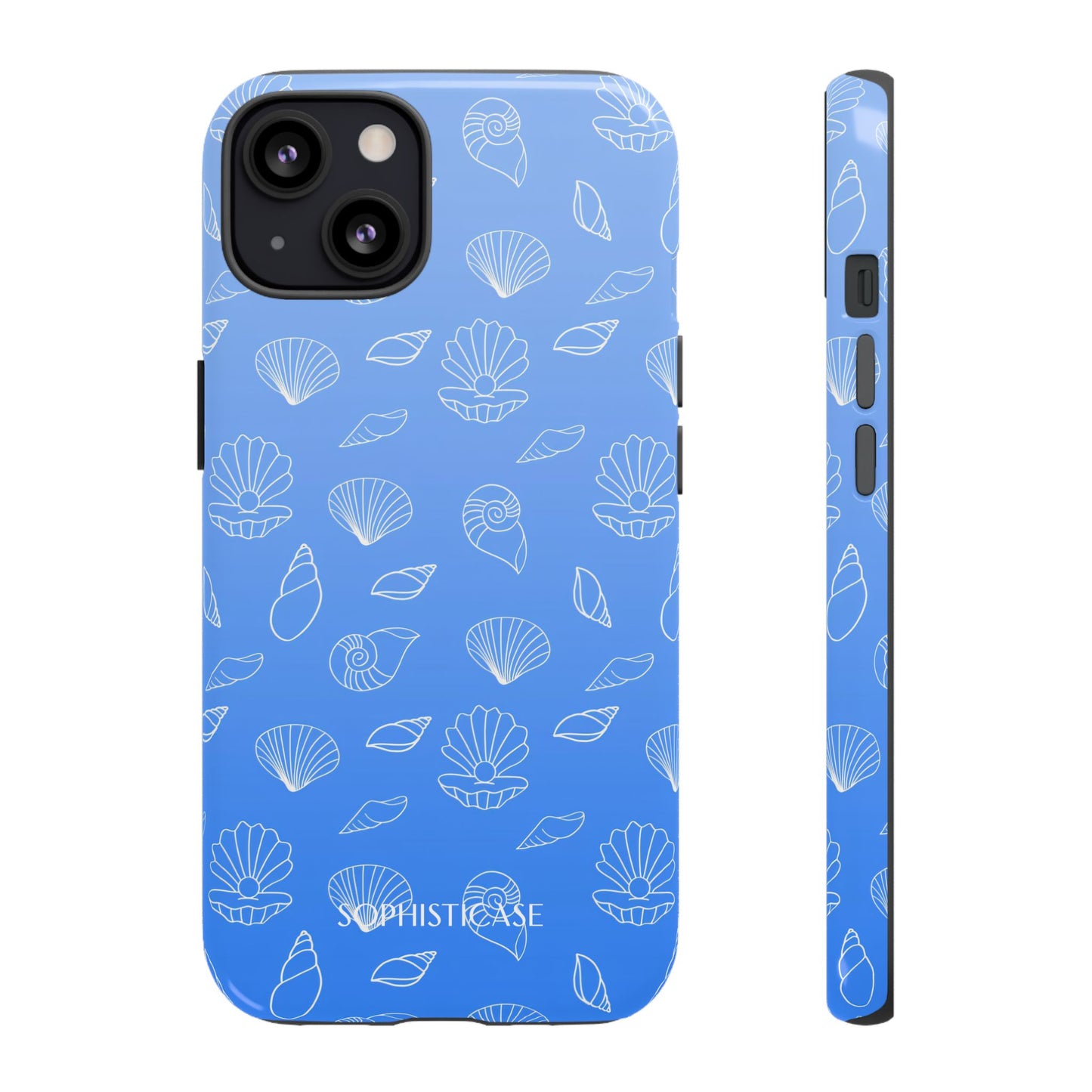 Seashell Society in Ocean Blue - iPhone Case