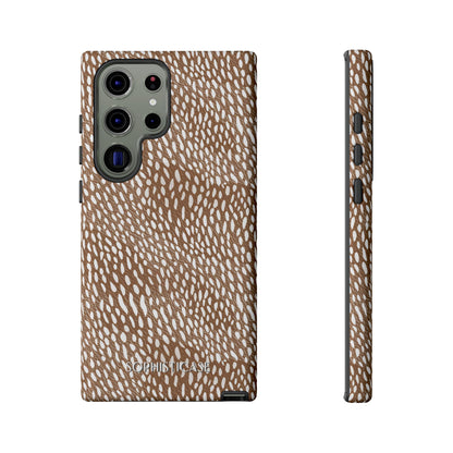 Oh Deer! in Brown - Drop Proof Phone Case for Samsung Galaxy