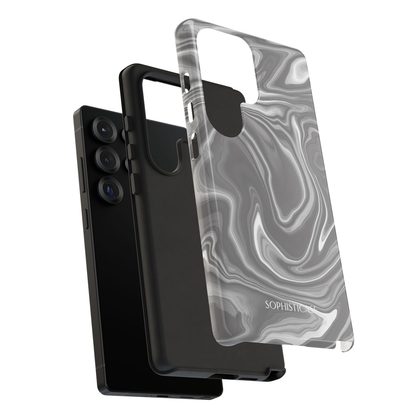 Liquid Dreams in Charcoal - Tough Phone Case