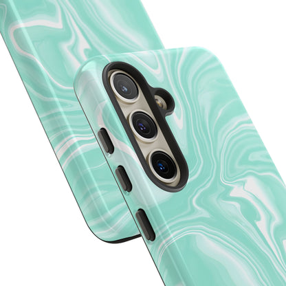 Liquid Dreams in Green - Tough Phone Case