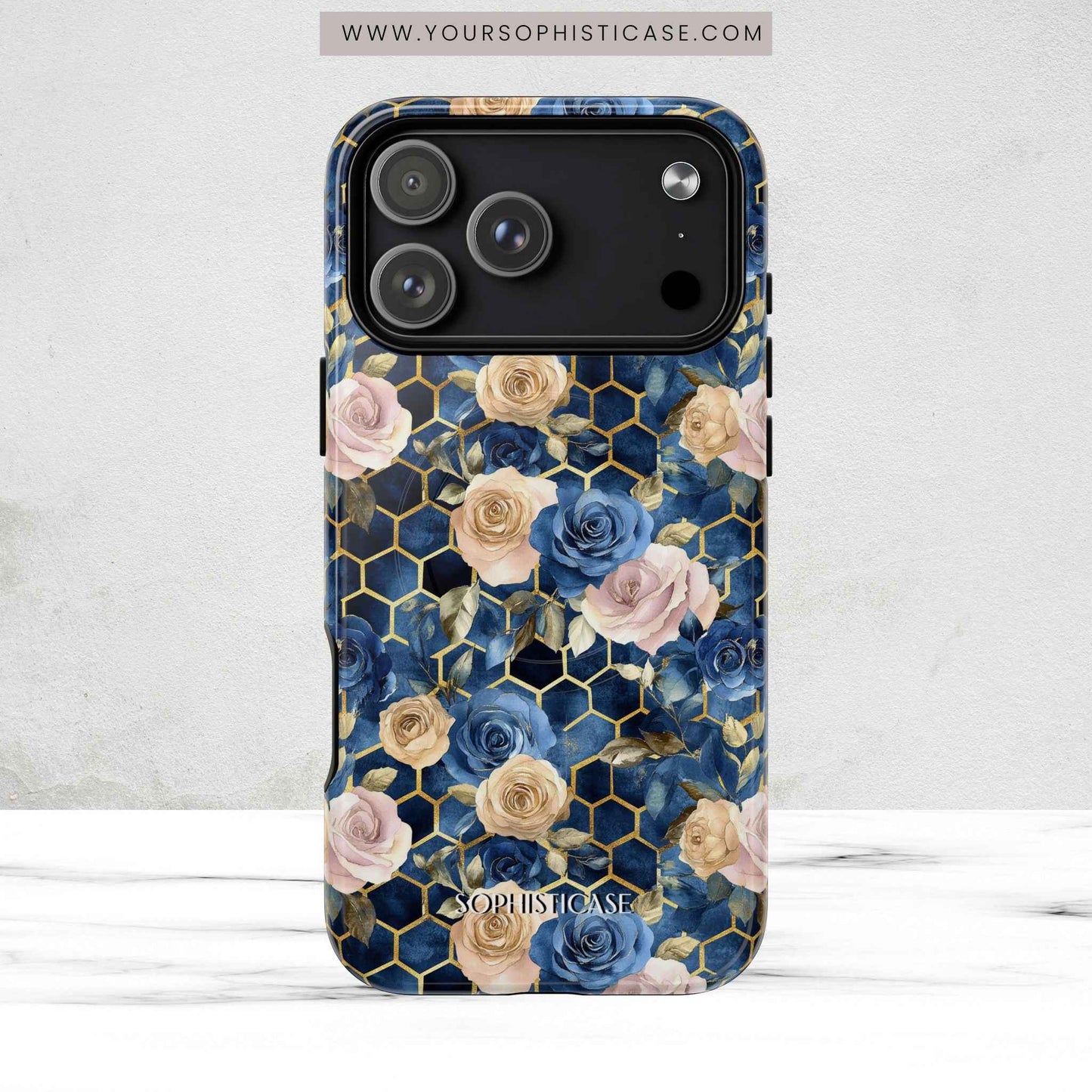 Royal Floral in Midnight Rose - iPhone Magsafe Case