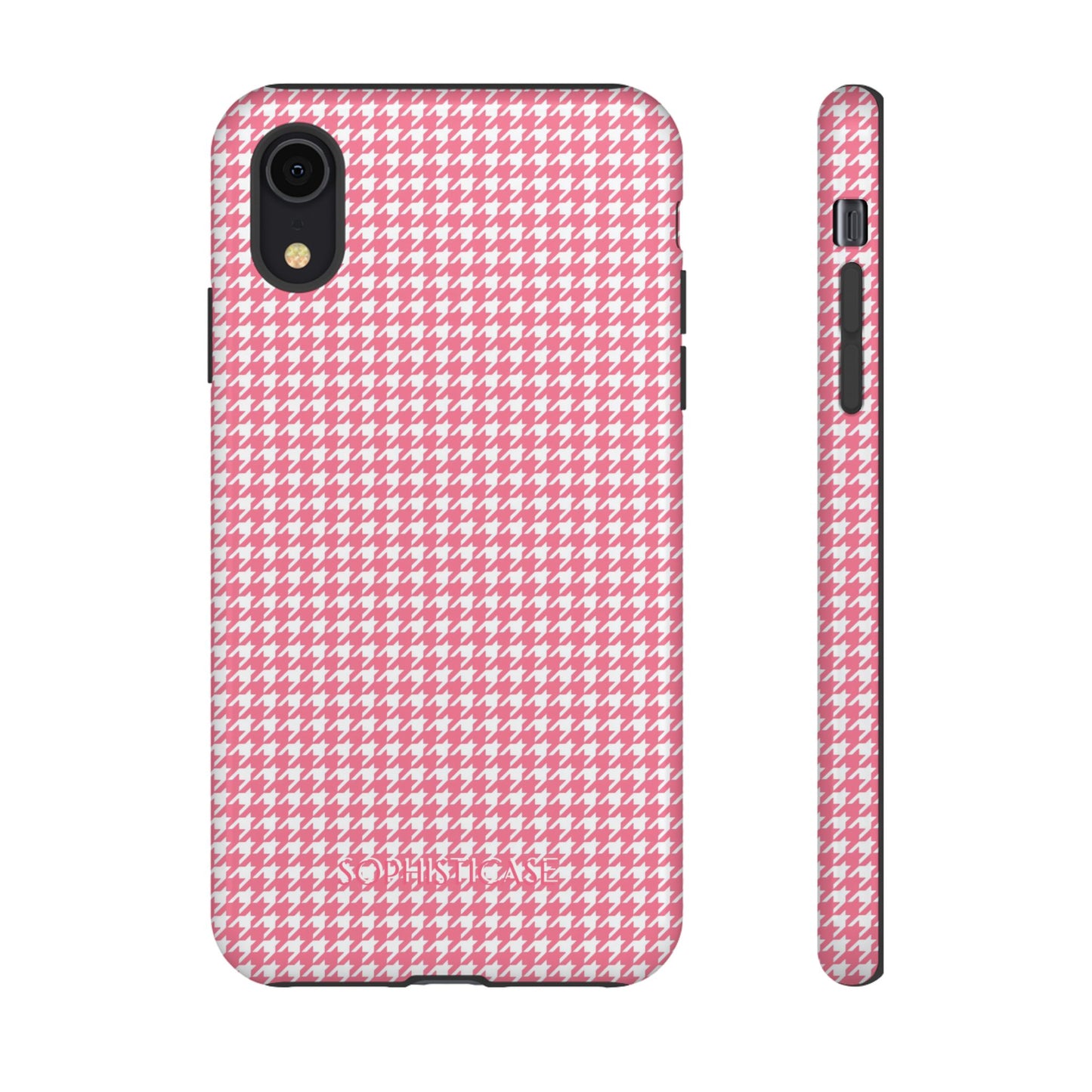 Tough Case - Houndstooth in Salmon