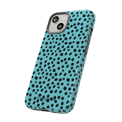Cheetahs and Liars in Aqua - iPhone Case