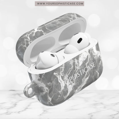 AirPod Cases - Marble Crush in Charcoal Grey