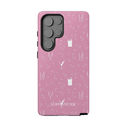 Cocktail Hour in Pink - Protective Phone Case for Samsung Galaxy