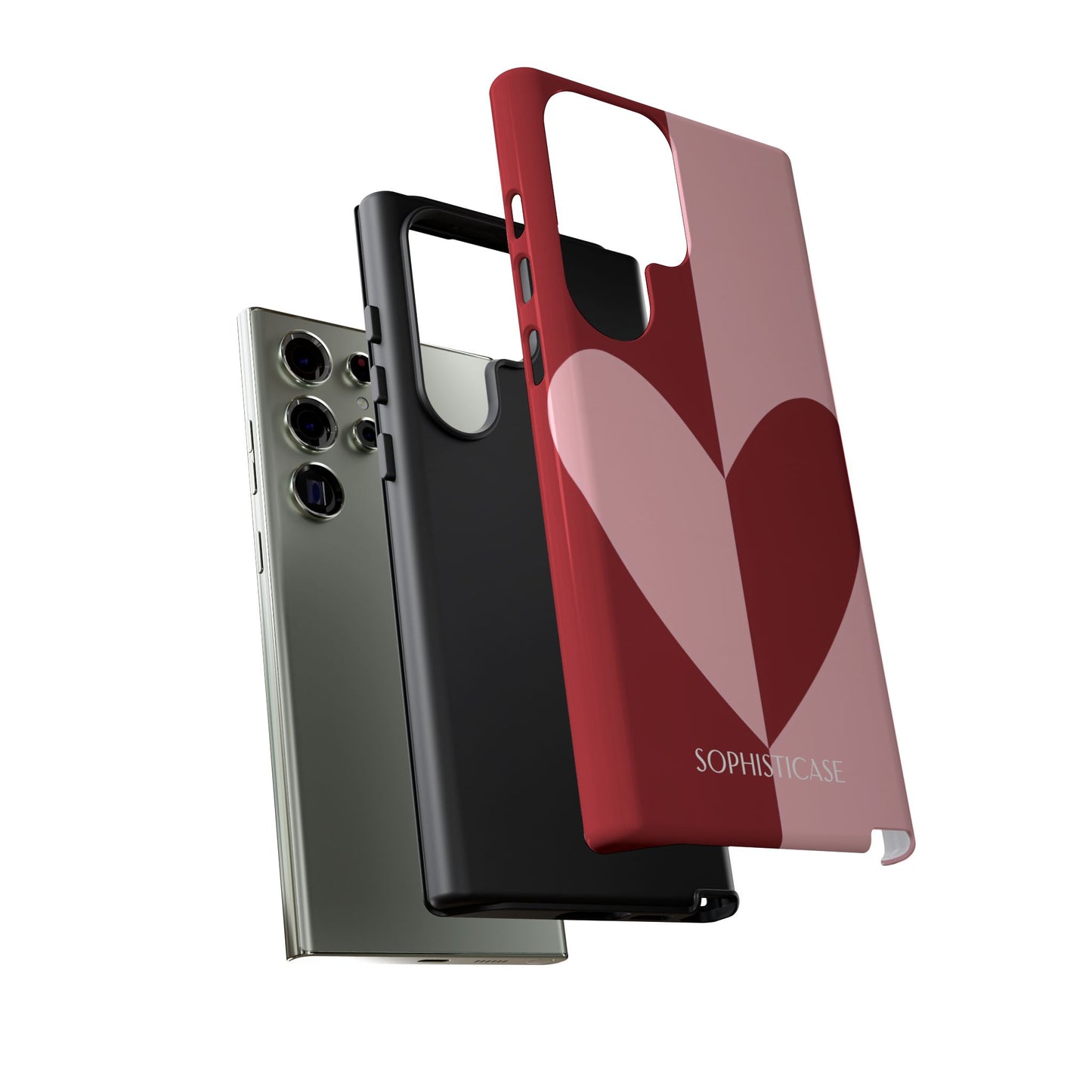 Be Mine in Red and Pink - iPhone Case, Samsung Galaxy Case, Google Pixel Case