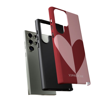 Be Mine in Red and Pink - iPhone Case, Samsung Galaxy Case, Google Pixel Case