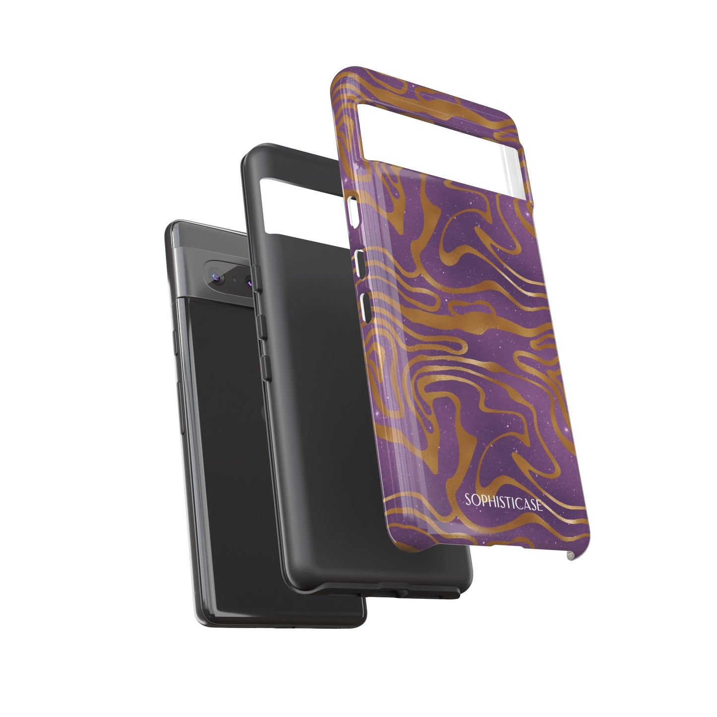 Cosmic Zebra in Purple - iPhone Case, Samsung Galaxy Case, Google Pixel Case