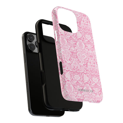 Luxe Lace in Pink - Tough Phone Case