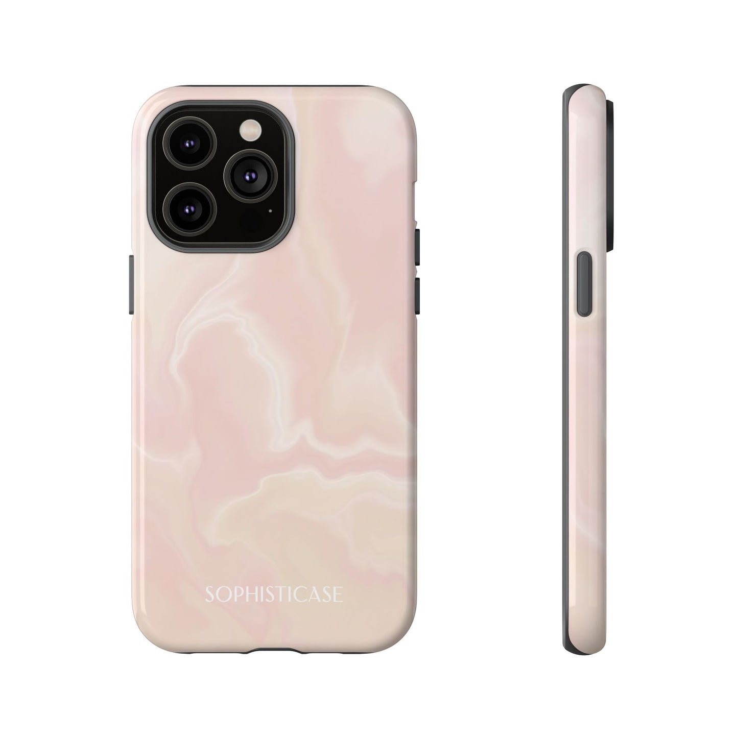 Liquid Magic in Beige Haze - iPhone Case