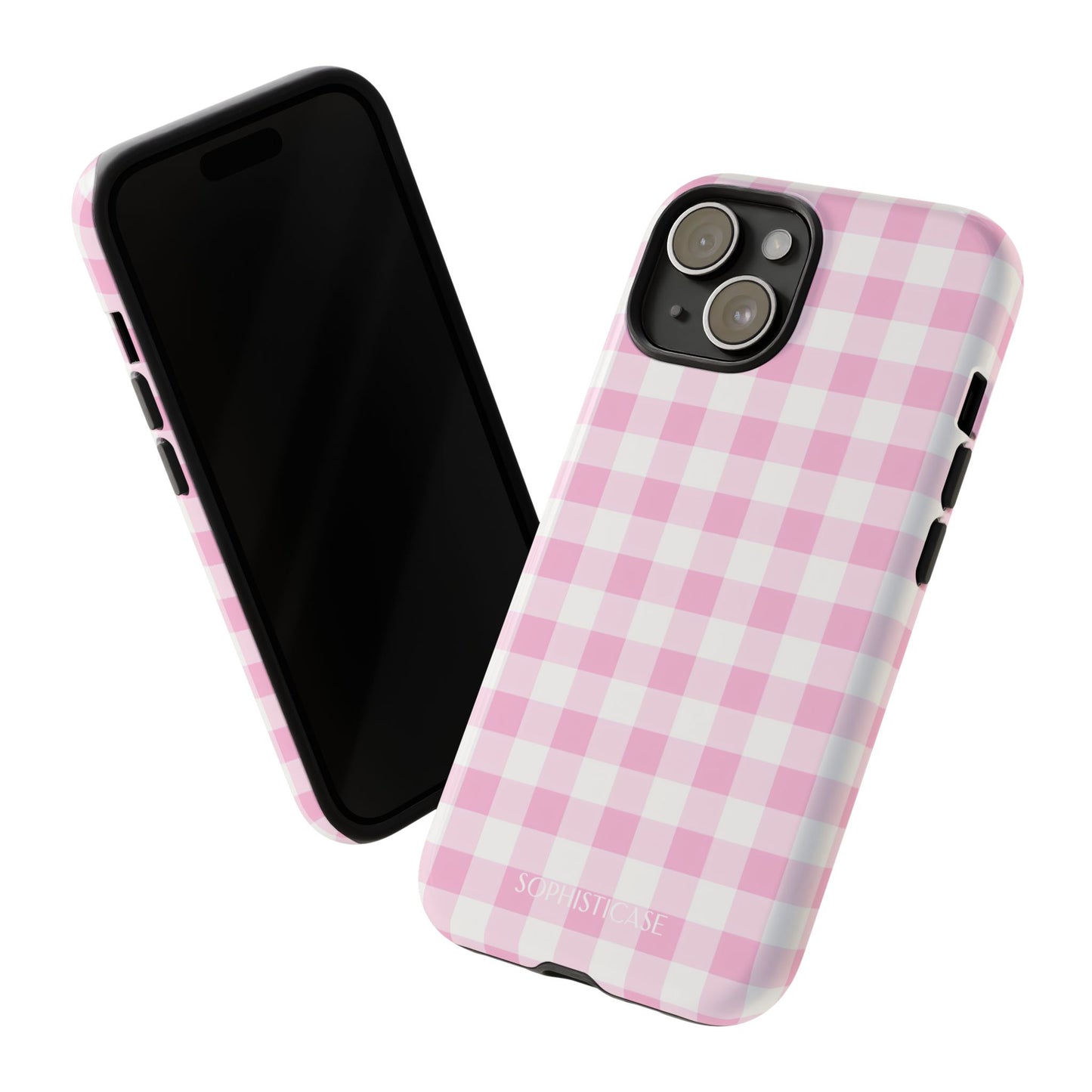 Gingham in Pink - Tough Phone Case