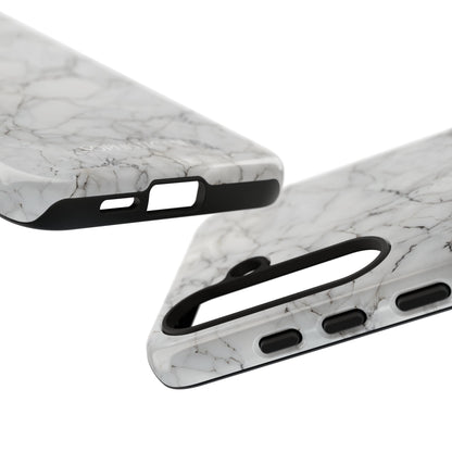 Marble Opulence in White - iPhone Case, Samsung Galaxy Case, Google Pixel Case