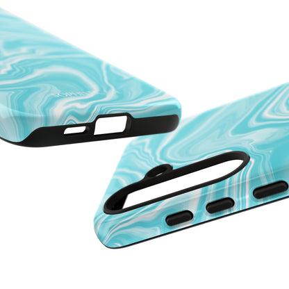 Liquid Dreams in Aqua - Tough Phone Case