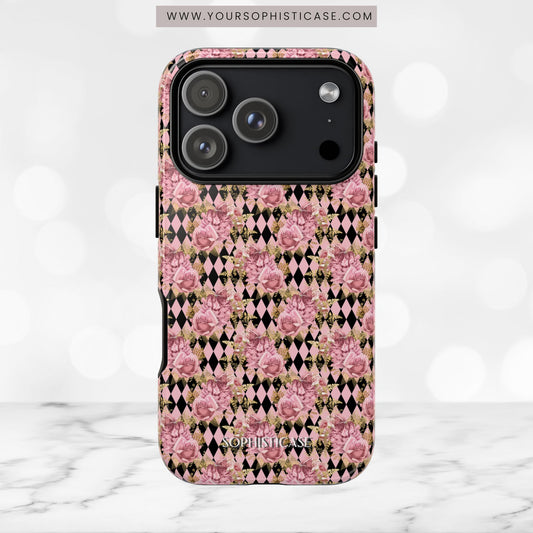 Rose Diamond Romance in Isolde - iPhone Case