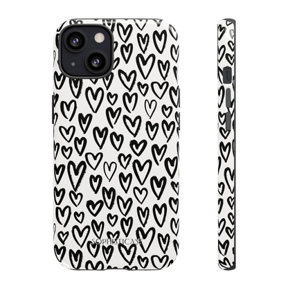 Dark Thoughts in Urban Heart - Tough Phone Case