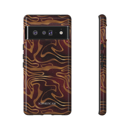 Cosmic Gold in Red - iPhone Case, Samsung Galaxy Case, Google Pixel Case