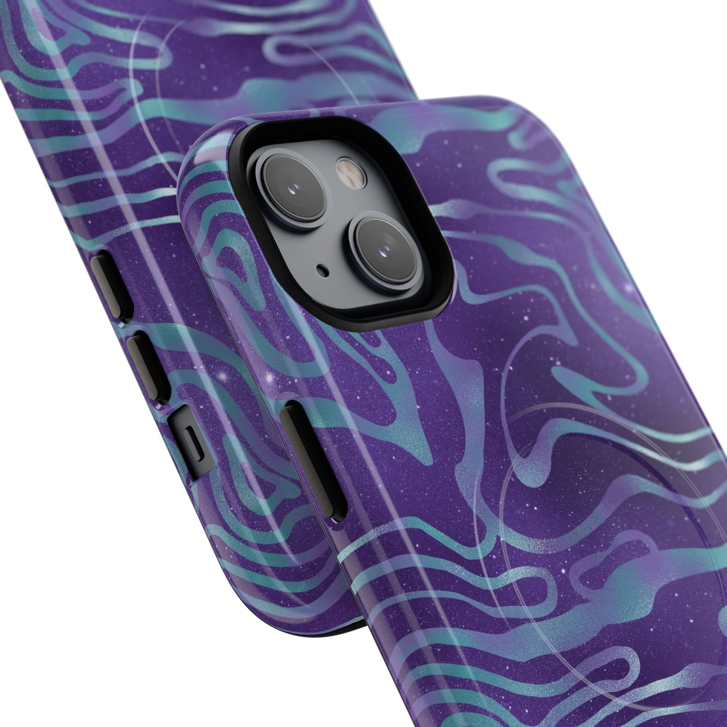Cosmic Gold in Blue & Purple - iPhone Magsafe Case