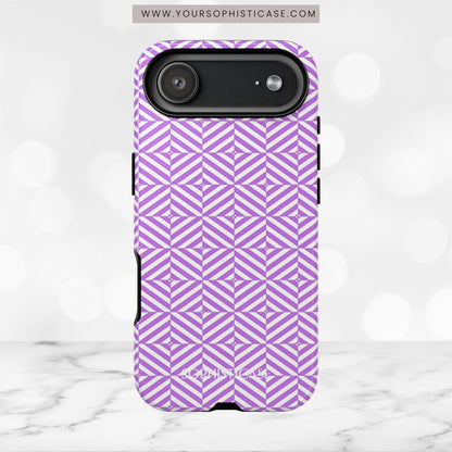 Illusions in Purple - iPhone Case