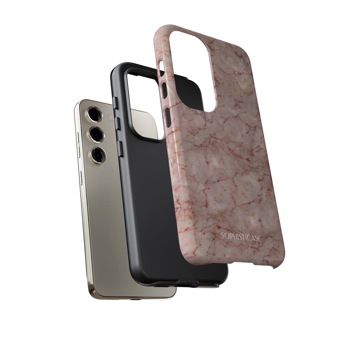 Marble Opulence in Pink - iPhone Case, Samsung Galaxy Case, Google Pixel Case
