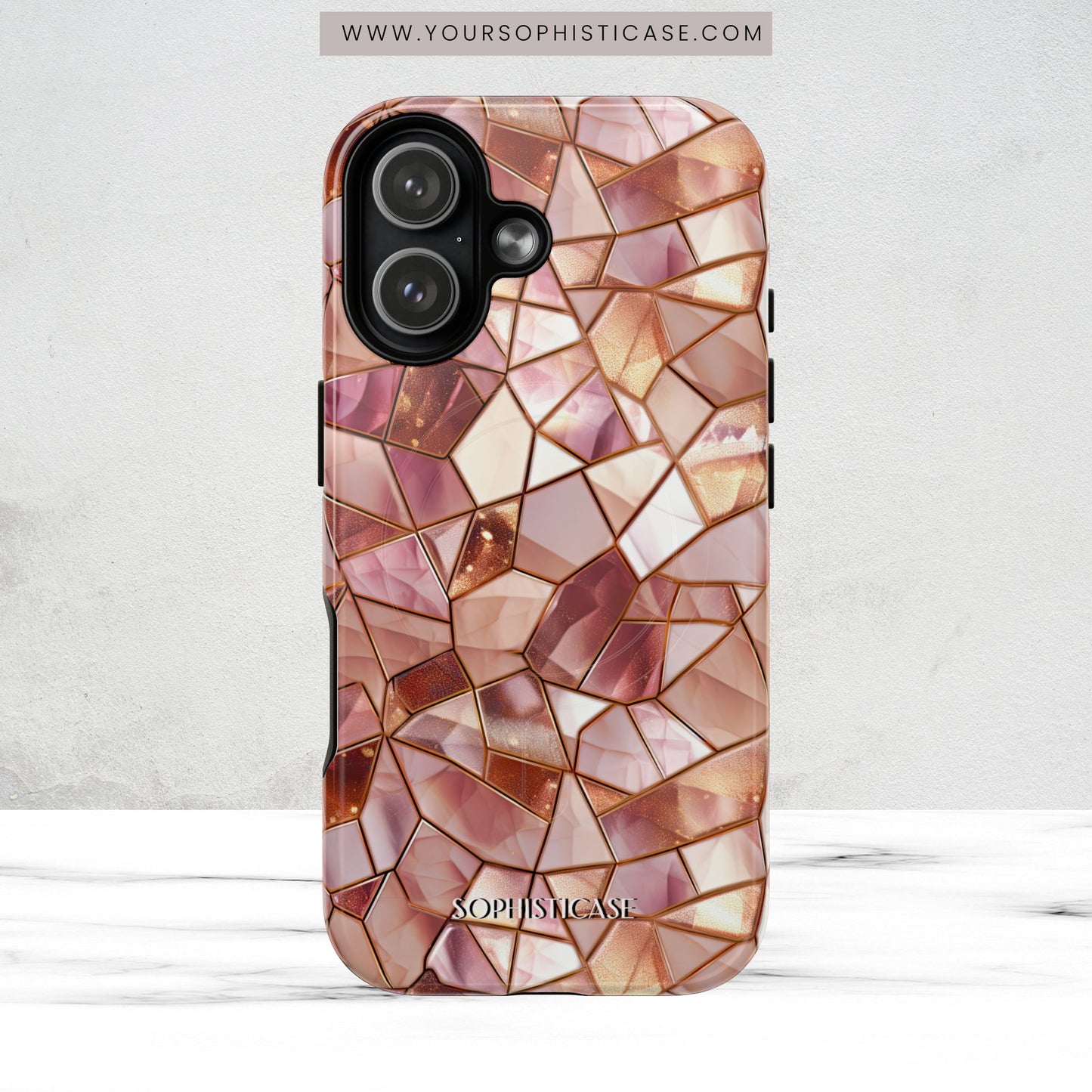 Rose' Runway in Champagne Mosaic - Magsafe Case