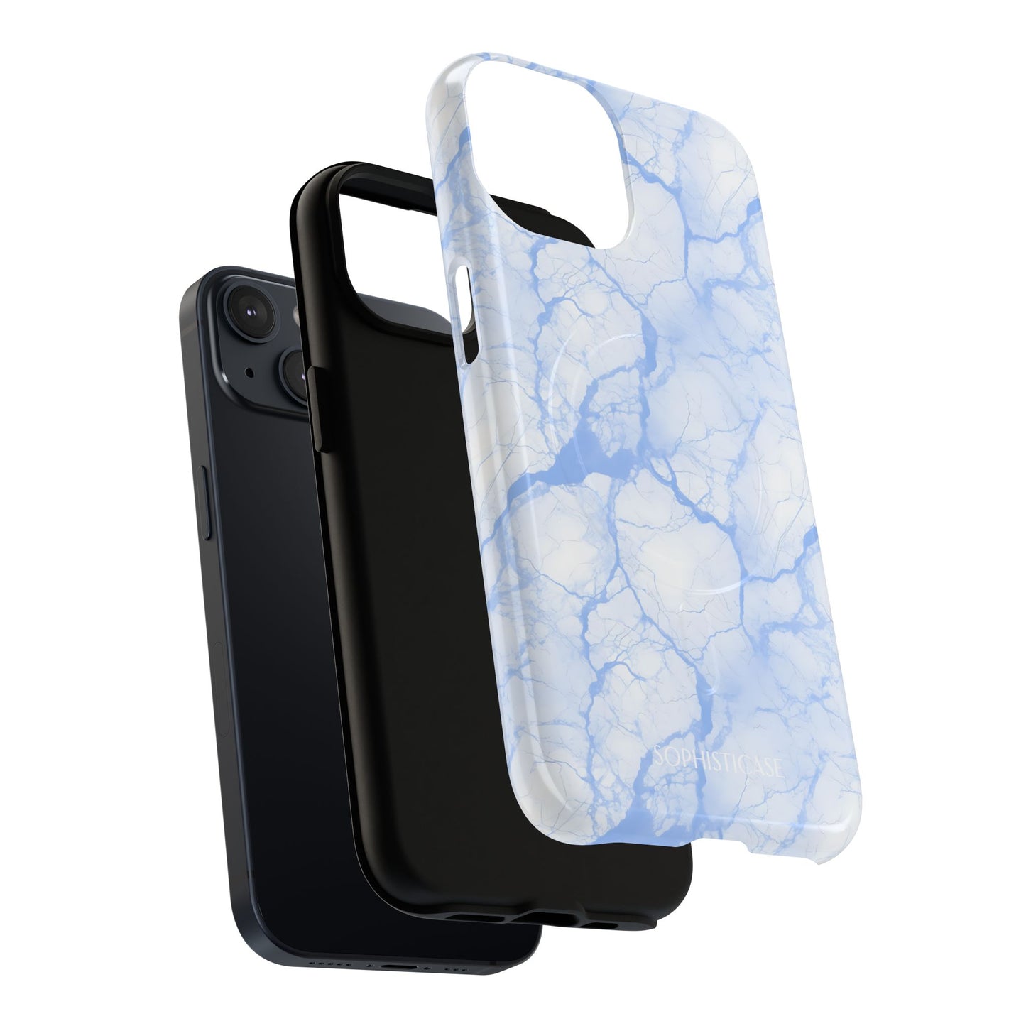 Marble Opulence in Blue - Magsafe Case