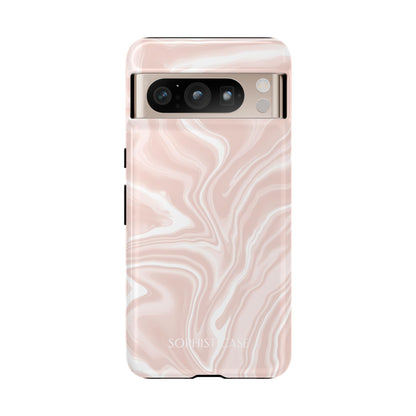 Liquid Dreams in Neutral Beige - Protective Phone Case for Google Pixel