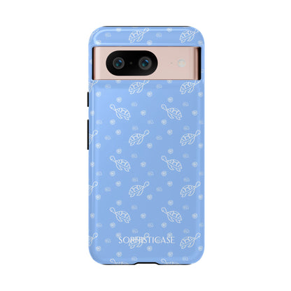 Turtle Island in Blue - Protective Phone Case for Google Pixel