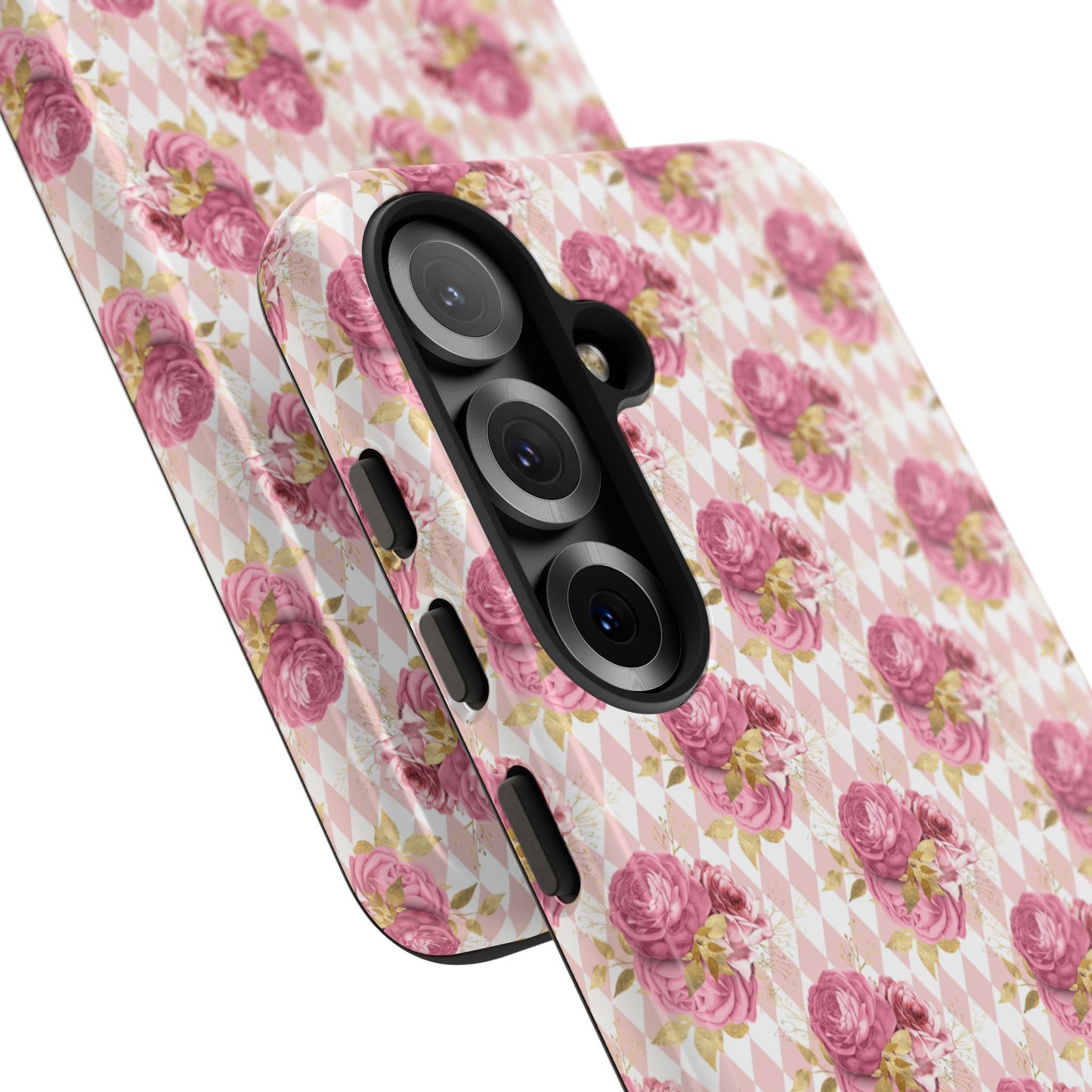 Rose Diamond Romance in Sienna - Tough Phone Case