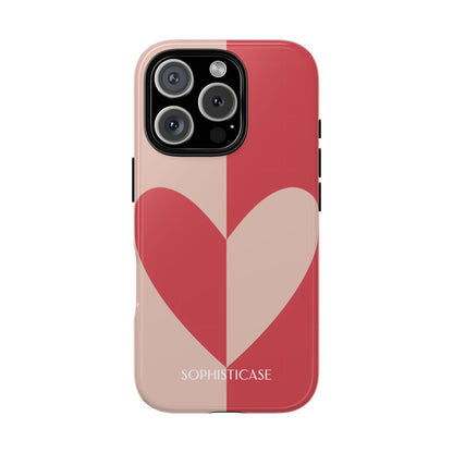 Be Mine in Red and Brown - Phone Case for iPhone