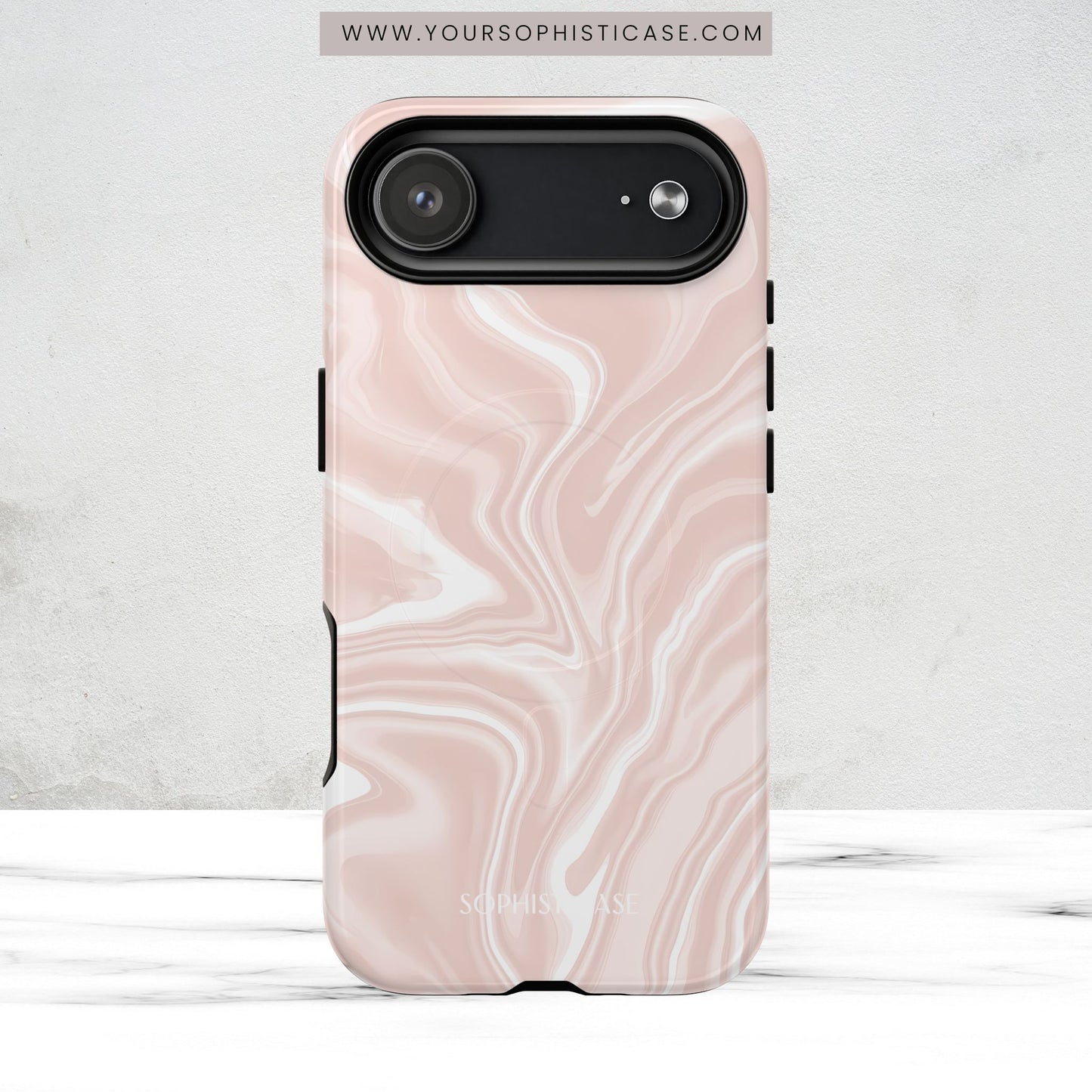 Liquid Dreams in Neutral Beige - Magsafe Case