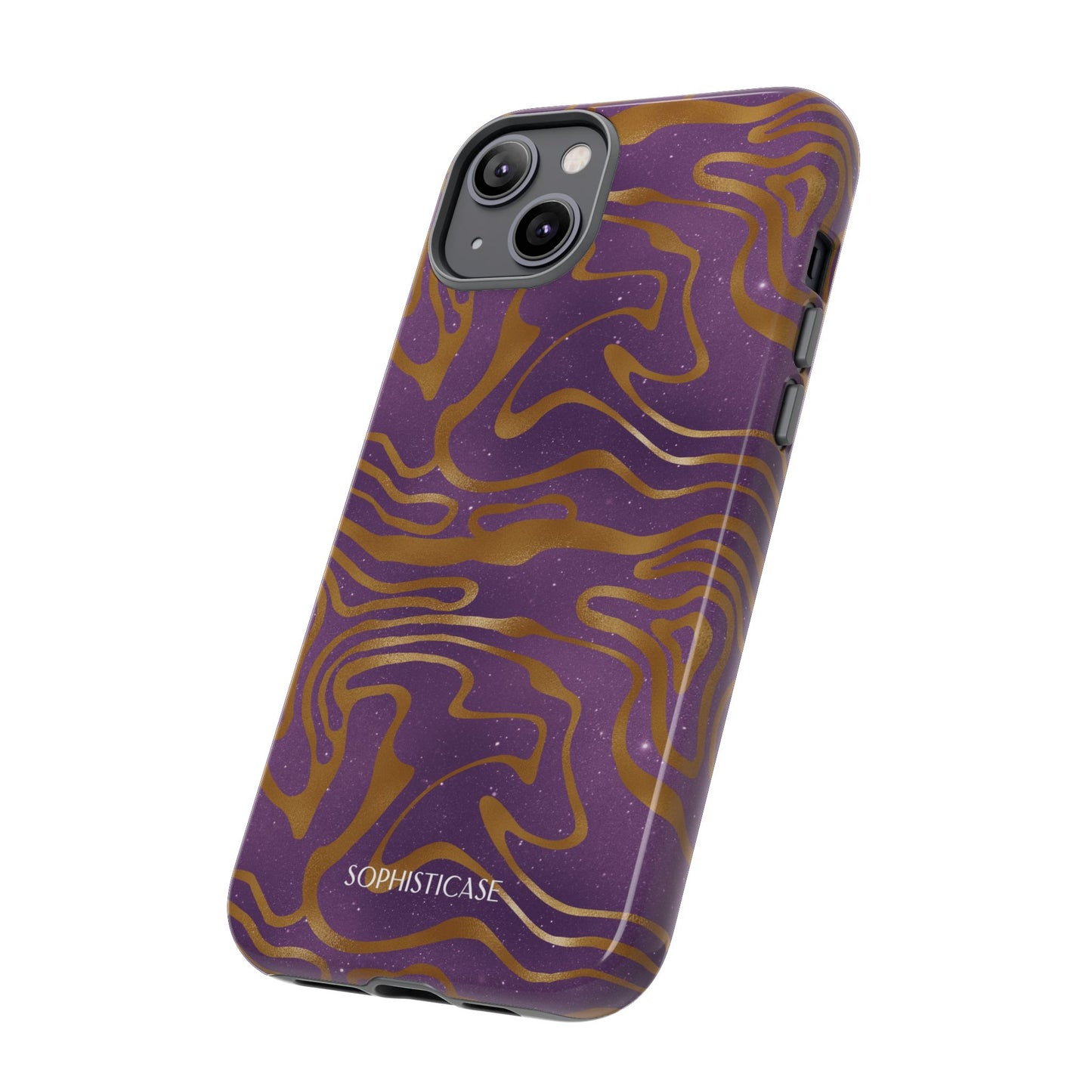 Cosmic Gold in Purple - iPhone Case, Samsung Galaxy Case, Google Pixel Case