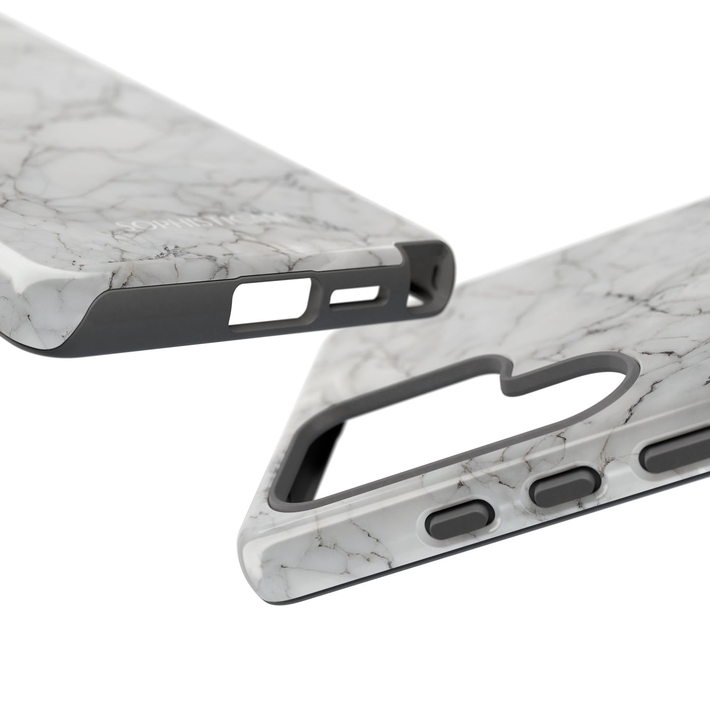 Marble Opulence in White - iPhone Case, Samsung Galaxy Case, Google Pixel Case