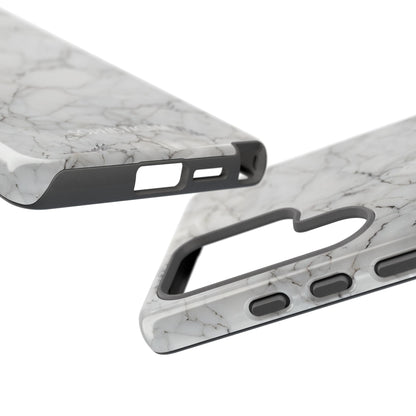 Marble Opulence in White - iPhone Case, Samsung Galaxy Case, Google Pixel Case