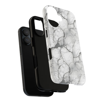 Marble Opulence in Charcoal Grey - Tough Phone Case