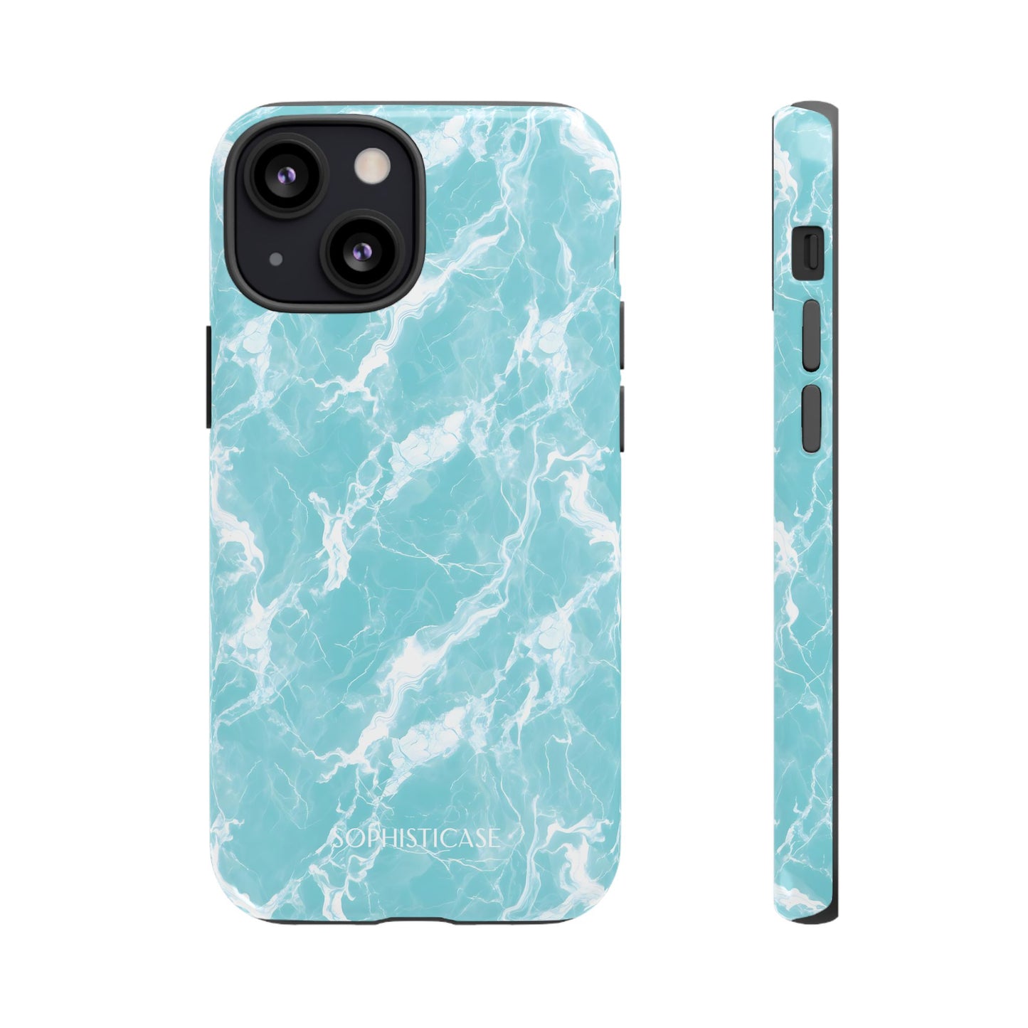 Marble Crush in Aqua - iPhone Case