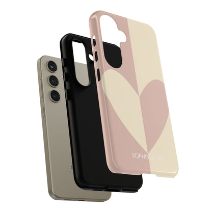 Be Mine in Brown and Beige - iPhone Case, Samsung Galaxy Case, Google Pixel Case